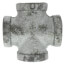 1/2" Galvanized Malleable Cross
