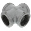 1-1/4" Galvanized Malleable Cross