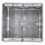 3-1/2" Deep Gangable Masonry Box w/ 1/2" & 3/4" Knockouts, 46.9 cu. in. Capacity