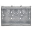 3-1/2" Deep Gangable Masonry Box w/ 1/2" & 3/4" Knockouts, 71.0 cu. in. Capacity