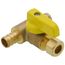 3/8" OD Compression x 1/2" F1807 PEX Run Pro-Pal T-Valve Full Port Forged DZR Brass Ball Valve w/ Integrated Tee Fitting, Adjustable Packing Gland & Reversible Handle (LF)