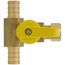 3/8" OD Compression x 1/2" F1807 PEX Run Pro-Pal T-Valve Full Port Forged DZR Brass Ball Valve w/ Integrated Tee Fitting, Adjustable Packing Gland & Reversible Handle (LF)