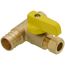 3/8" OD Compression x 3/4" F1807 PEX Run Pro-Pal T-Valve Full Port Forged DZR Brass Ball Valve w/ Integrated Tee Fitting, Adjustable Packing Gland & Reversible Handle (LF)