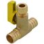 3/8" OD Compression x 3/4" F1807 PEX Run Pro-Pal T-Valve Full Port Forged DZR Brass Ball Valve w/ Integrated Tee Fitting, Adjustable Packing Gland & Reversible Handle (LF)