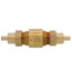 1/2" F1807 PEX Forged DZR Brass In-Line Spring Loaded Check Valve w/ Dual Union Ends (Lead Free)