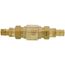 3/4" F1960 PEX Forged DZR Brass In-Line Spring Loaded Check Valve w/ Dual Union Ends (Lead Free)