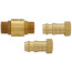 3/4" Press Forged DZR Brass In-Line Spring Loaded Check Valve w/ Dual Union Ends (Lead Free)