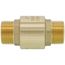 1" G-Thread Forged DZR Brass In-Line Spring Loaded Check Valve Body (Lead Free)