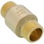 1" G-Thread Forged DZR Brass In-Line Spring Loaded Check Valve Body (Lead Free)