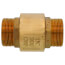 1-1/2" G-Thread Forged DZR Brass In-Line Spring Loaded Check Valve Body (Lead Free)