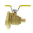3/4" PEX Crimp Isolator Ball Valve w/ Detachable Rotating Flange, Lead Free
