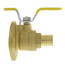 1" PEX Crimp Isolator Ball Valve w/ Detachable Rotating Flange, Lead Free