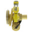 1" PEX Crimp Isolator Ball Valve w/ Multi-Function Drain & Rotating Flange, Lead Free