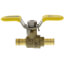 1/2" PEX Crimp Brass Ball Valve w/ Stainless Steel Wing Style "T" Handle & Adjustable Packing Gland