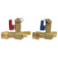 3/4" PEX Crimp Isolator E-X-P E2 Tankless Water Heater Service Valve Kit w/ No PRV Port (Lead Free)