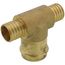 1-1/4" PEX Crimp × PEX Crimp × Press Brass Transition Tee (LF)