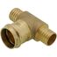1-1/4" PEX Crimp × PEX Crimp × Press Brass Transition Tee (LF)
