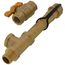 1/2" Gas Sediment Trap Full Port Gas Ball Valve w/ 3" Tee Fitting & Cap