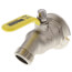 3/4" FIP Flange x Hose Nickel Plated Brass Sillcock w/ 1/4 Turn Handle (Lead Free)