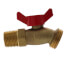 1/2" MIP x No Kink Brass Sillcock w/ 1/4 Turn Handle (Lead Free)