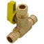 3/8" OD Compression x 1/2" F1960 PEX Run Pro-Pal T-Valve Full Port Forged DZR Brass Ball Valve w/ Integrated Tee Fitting, Adjustable Packing Gland & Reversible Handle (LF)