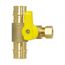 3/8" OD Compression x 3/4" F1960 PEX Pro-Pal T-Valve Full Port Forged DZR Brass Ball Valve w/ Integrated Tee Fitting, Adjustable Packing Gland & Reversible Handle (LF)