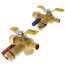 3/4" Expansion PEX Isolator E-X-P E2 TWH Service Valve Kit w/ 150 PSI Pressure Relief Valve (LF Ball Valves, Leaded PRV)