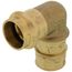 3/4" x 1" Copper Press x Expansion PEX Brass Transition Elbow (Lead Free)