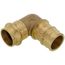 3/4" x 1" Copper Press x Expansion PEX Brass Transition Elbow (Lead Free)
