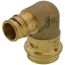 1" x 3/4" Expansion PEX x Copper Press Brass 90-Degree Transition Elbow (Lead Free)
