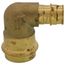 1" x 3/4" Expansion PEX x Copper Press Brass 90-Degree Transition Elbow (Lead Free)