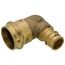 1" x 3/4" Expansion PEX x Copper Press Brass 90-Degree Transition Elbow (Lead Free)