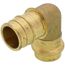 3/4" x 1" Copper Press x Expansion PEX Brass 90-Degree Transition Elbow (Lead Free)