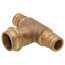 1/2" Expansion PEX × Expansion PEX × Press Brass Transition Tee (LF)