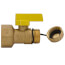 1" FIP x 3/4" Hose Pro-Pal Add-A-Drain Full Port DZR Brass Ball Valve w/ Cap