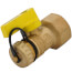 1" FIP x 3/4" Hose Pro-Pal Add-A-Drain Full Port DZR Brass Ball Valve w/ Cap