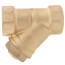 1-1/2" FIP Forged DZR Brass Y-Strainer (20 MESH) w/ 1/2" Plugged NPT Port