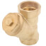 2" FIP Forged DZR Brass Y-Strainer (20 MESH) w/ 1/2" Plugged NPT Port