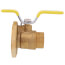 3/4" Threaded High Velocity Full Port Forged Brass Uni-Flange Isolator Flange w/ Rotating Flange