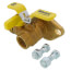 3/4" Threaded High Velocity Full Port Brass Uni-Flange Isolator Flange w/ Multi-Function Drain & Rotating Flange
