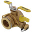 2" Threaded High Velocity Full Port Forged Brass Uni-Flange Isolator Flange w/ Multi-Function Drain & Rotating Flange (LF)
