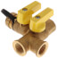1/2" Pro-Pal Full Port Brass Ball Valve w/ Hi-Flow Hose Drain - FIP x FIP (600 WOG)