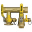 1-1/4" FIP x 1" Hydro-Core Left Flange Manifold w/ (1) 3/4" IPS Union