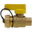 1/2" Sweat x 3/4" Hose Pro-Pal Add-A-Drain Full Port DZR Brass Ball Valve w/ Cap