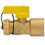 1" Sweat x 3/4" Hose Pro-Pal Add-A-Drain Full Port DZR Brass Ball Valve w/ Cap