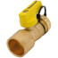 1" Sweat x 3/4" Hose Pro-Pal Add-A-Drain Full Port DZR Brass Ball Valve w/ Cap