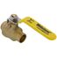 1/2" Sweat Full Port Brass Ball Valve w/ Stainless Steel Lever (Lead Free)