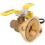3/4" Sweat High Velocity Full Port Forged Brass Uni-Flange Isolator Flange w/ Multi-Function Drain and Rotating Flange