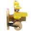 3/4" Sweat High Velocity Full Port Forged Brass Uni-Flange Isolator Flange w/ Multi-Function Drain and Rotating Flange