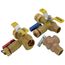 3/4" Sweat Isolator E-X-P E2 Tankless Water Heater Service Valve Kit w/ 150 PSI Pressure Relief Valve (Lead Free)